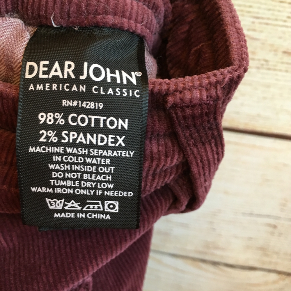 DEAR JOHN CORDUROY OVERALLS IN MULBERRY - Picture 12 of 13